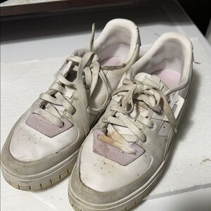 Puma Women's Cream and Beige Sneakers